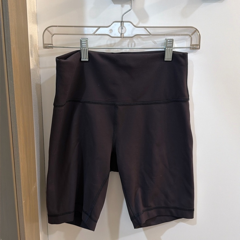 lululemon athletica Black High-Rise Athletic Bike Shorts